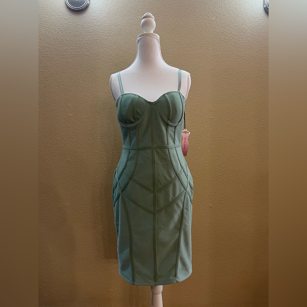 NWT Sage Green Bodycon Dress